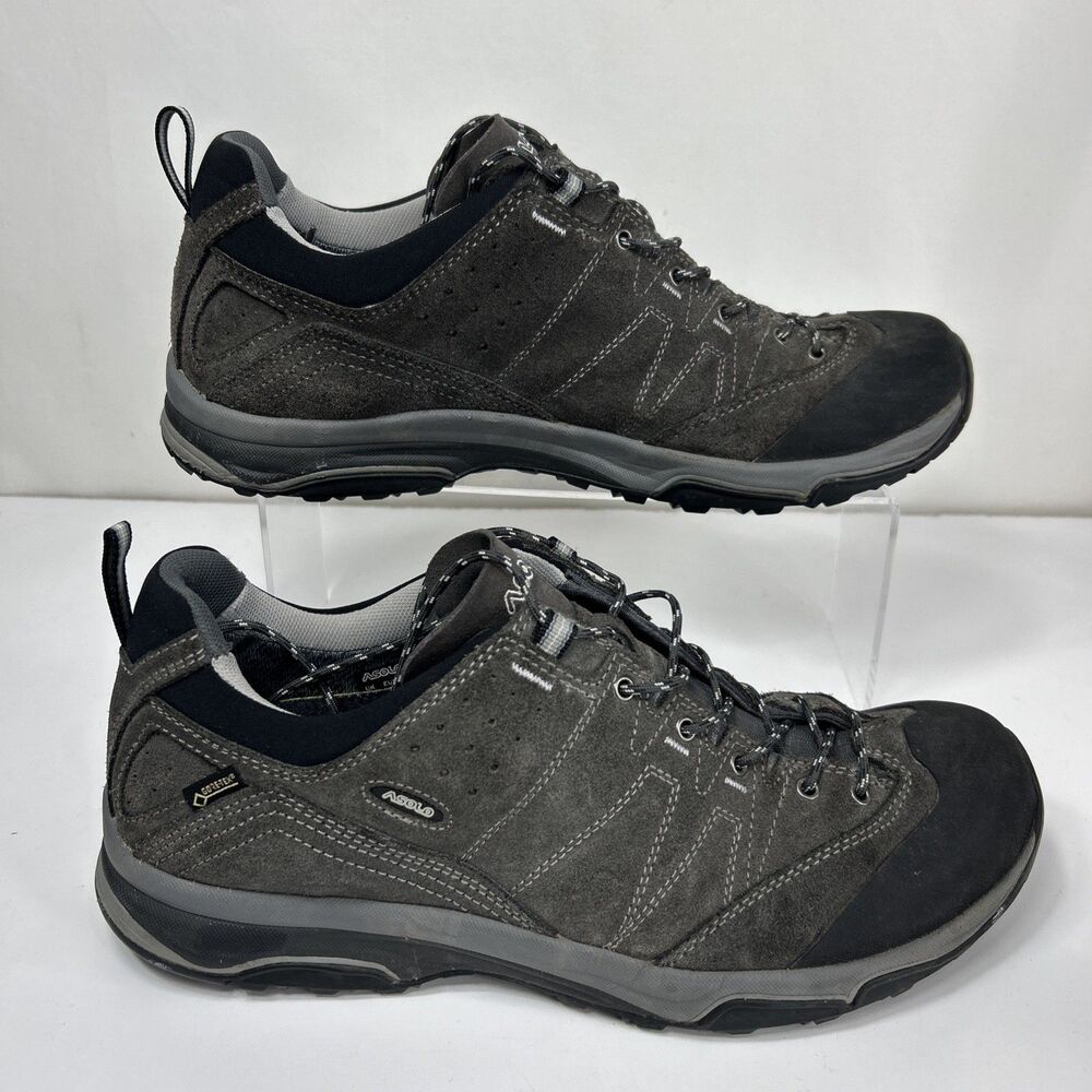Sz 10 Asolo Agent Evo GV Gore-Tex Hiking Shoes Low Gray Waterproof Outdoor Men